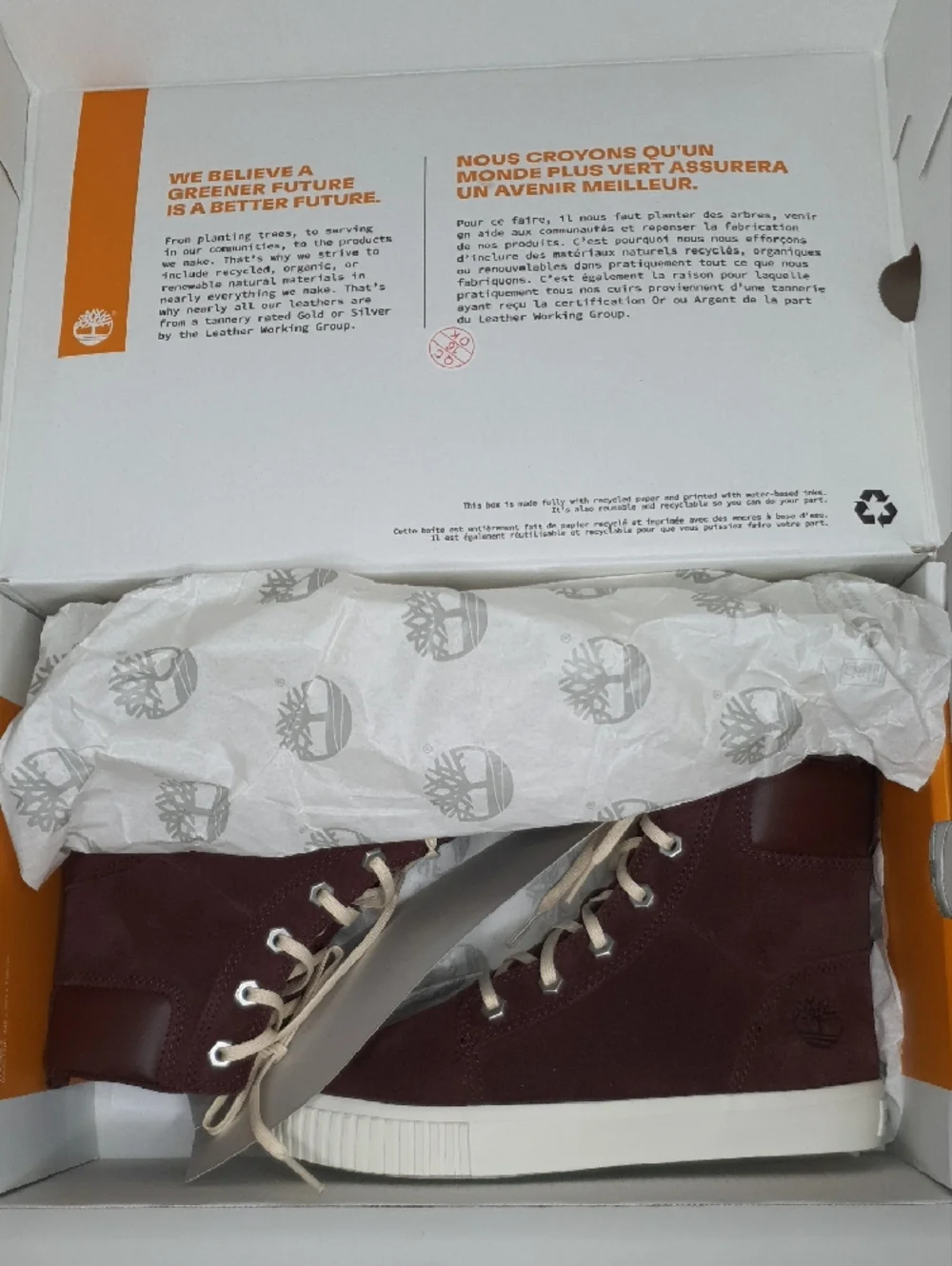 TIMBERLAND Skyla Bay Suede Boots Dark Burgundy NWT + FREE GIFT - Picture 7 of 7